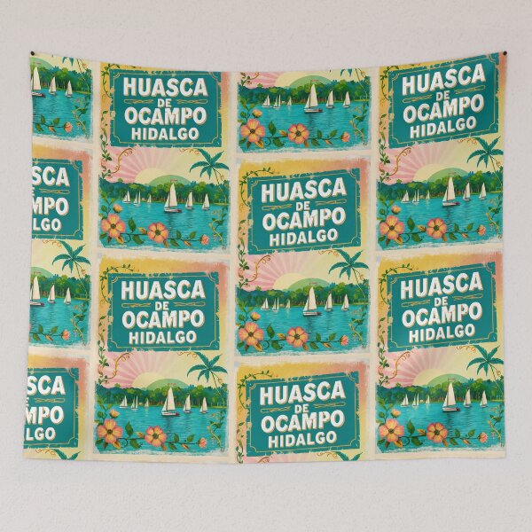 Item preview, Huasca de Ocampo Hidalgo Mexico Magic Town Postcard Vintage Travel designed and sold by TravelPostcardGems.
