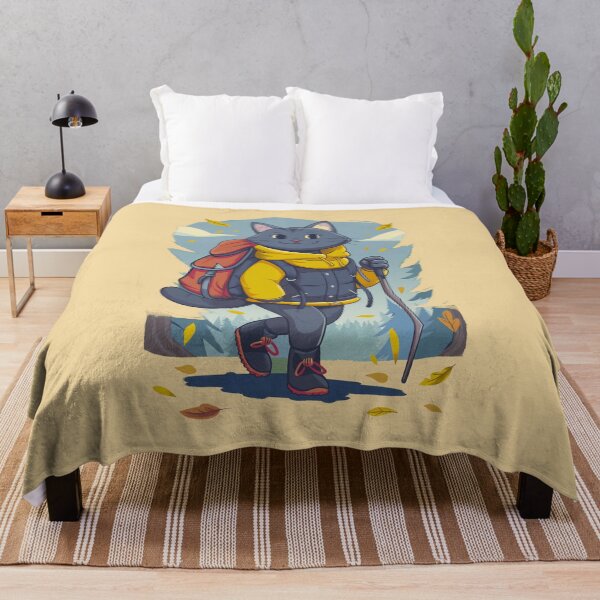 Item preview, Cute Cat Hiking Outdoor Adventure designed and sold by Wild-Co.