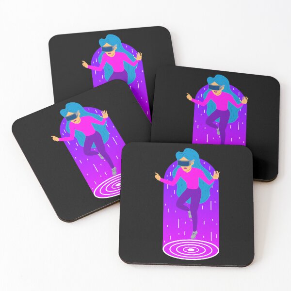 Item preview, Female Wearing Virtual Reality Tech designed and sold by ArtNoveltee.