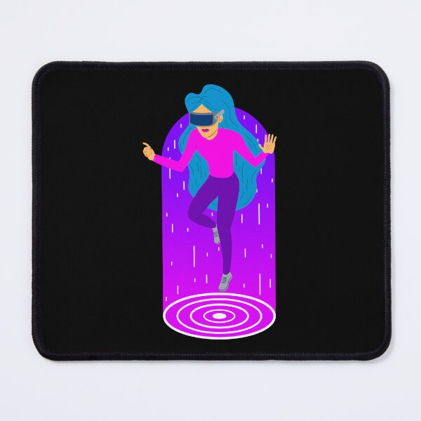 Item preview, Female Wearing Virtual Reality Tech designed and sold by ArtNoveltee.