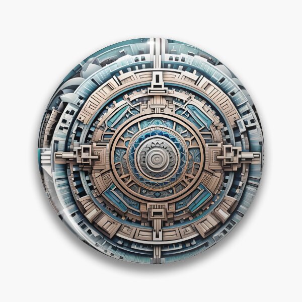 Item preview, High-Tech Mandala with Futuristic Details designed and sold by MandalasShops.