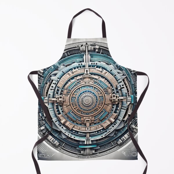 Item preview, High-Tech Mandala with Futuristic Details designed and sold by MandalasShops.
