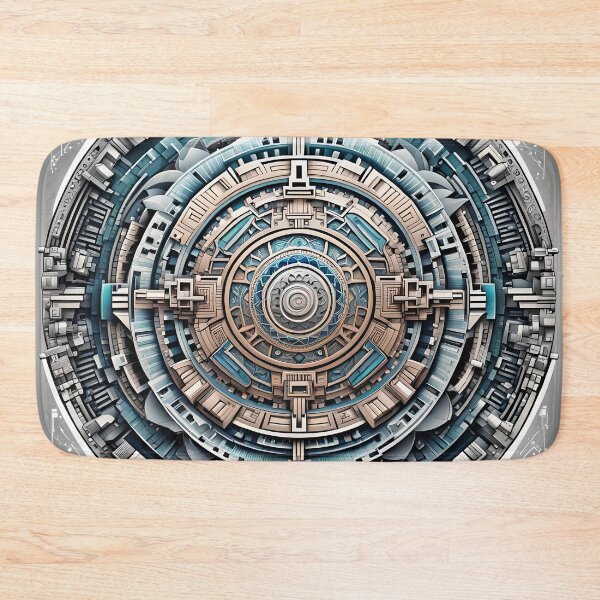 Item preview, High-Tech Mandala with Futuristic Details designed and sold by MandalasShops.