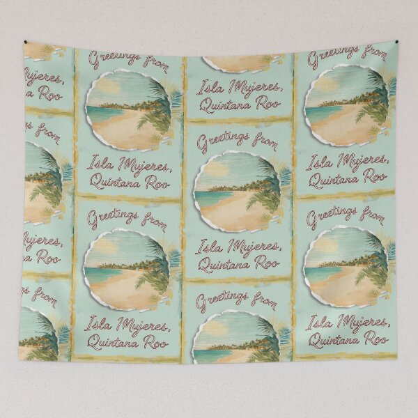 Item preview, Isla Mujeres Quintana Roo Mexico Magic Town Postcard Vintage Travel designed and sold by TravelPostcardGems.