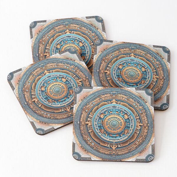Item preview, High-Tech Mandala with Futuristic Details designed and sold by MandalasShops.