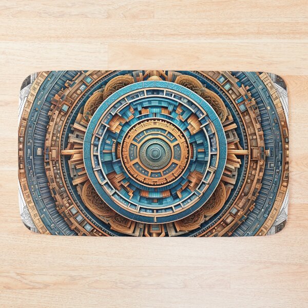 Item preview, High-Tech Mandala with Futuristic Details designed and sold by MandalasShops.