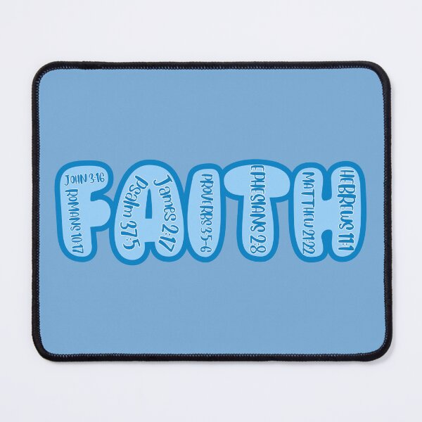Item preview, FAITH (blue) designed and sold by Wordsofjoy.