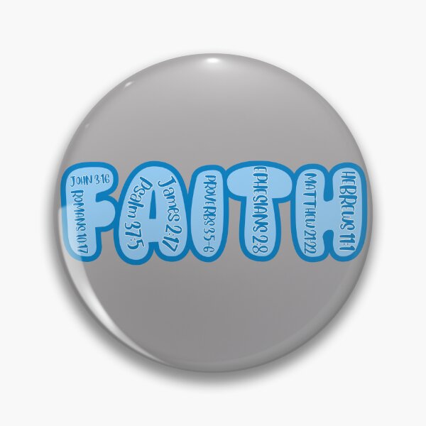 Item preview, FAITH (blue) designed and sold by Wordsofjoy.