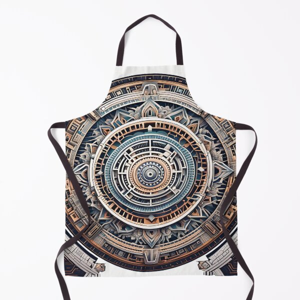 Item preview, High-Tech Mandala with Cybernetic and Futuristic Motifs designed and sold by MandalasShops.