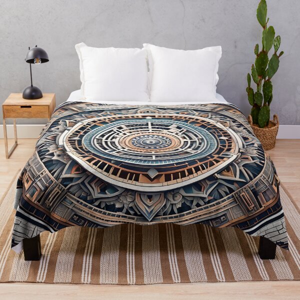 Item preview, High-Tech Mandala with Cybernetic and Futuristic Motifs designed and sold by MandalasShops.
