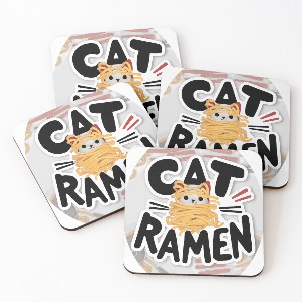 Item preview, Neko ramen cat | Cute | Funny | Kitty designed and sold by RedCircleArt.