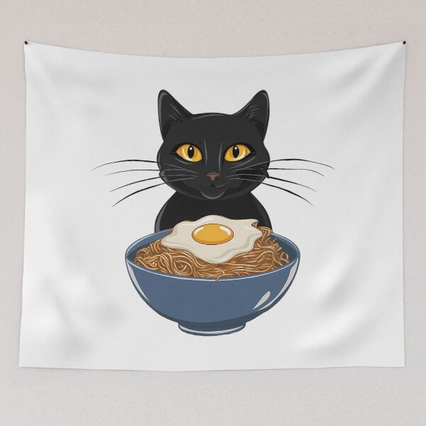 Item preview, Kitty was hungry, Ramen Cat designed and sold by Haji  Kamora.