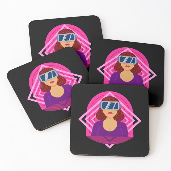 Item preview, Girl Wearing Virtual Reality Tech designed and sold by ArtNoveltee.