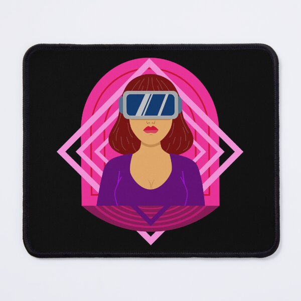 Item preview, Girl Wearing Virtual Reality Tech designed and sold by ArtNoveltee.