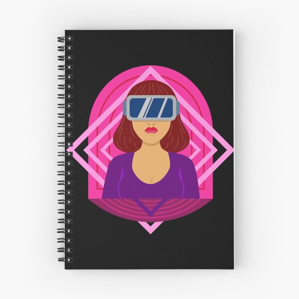 Item preview, Girl Wearing Virtual Reality Tech designed and sold by ArtNoveltee.
