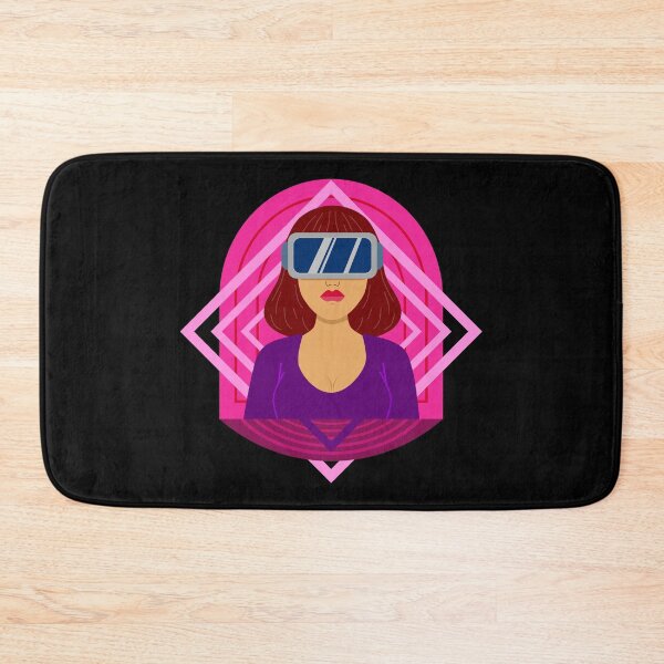 Item preview, Girl Wearing Virtual Reality Tech designed and sold by ArtNoveltee.