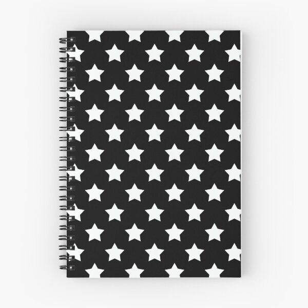 Item preview, White Stars Black Background Pattern Design designed and sold by PatternTitan.