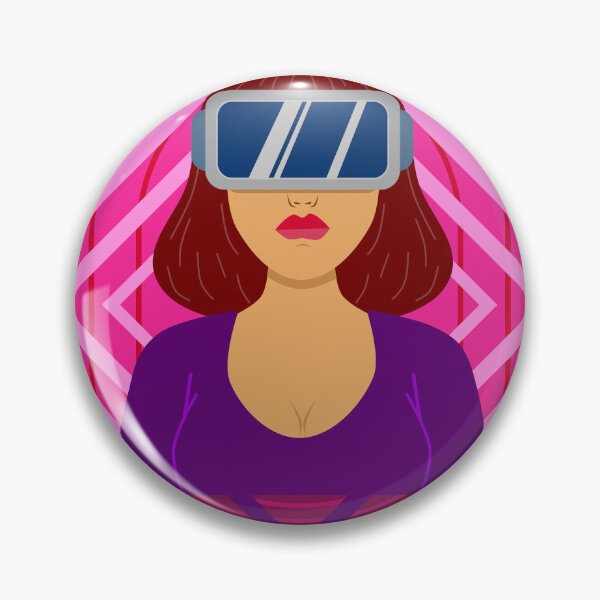 Item preview, Girl Wearing Virtual Reality Tech designed and sold by ArtNoveltee.