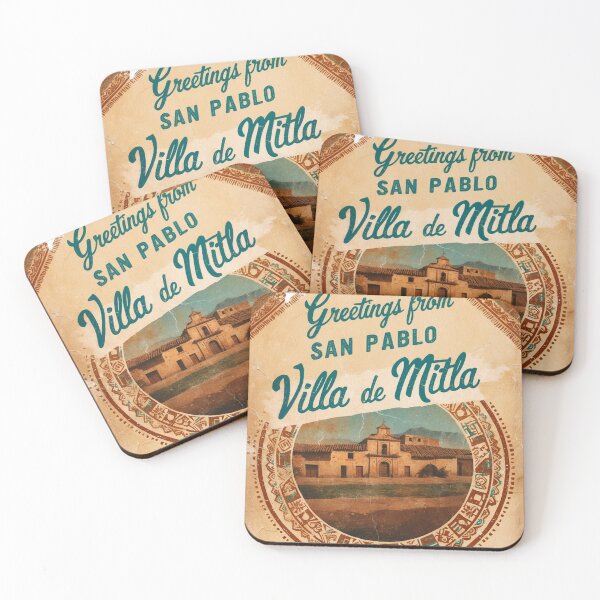 Item preview, San Pablo Villa de Mitla Oaxaca México Pueblo Mágico Postal Vintage Travel designed and sold by TravelPostcardGems.