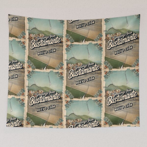 Item preview, Bustamante Nuevo Leon Mexico Magic Town Postcard Vintage Travel designed and sold by TravelPostcardGems.