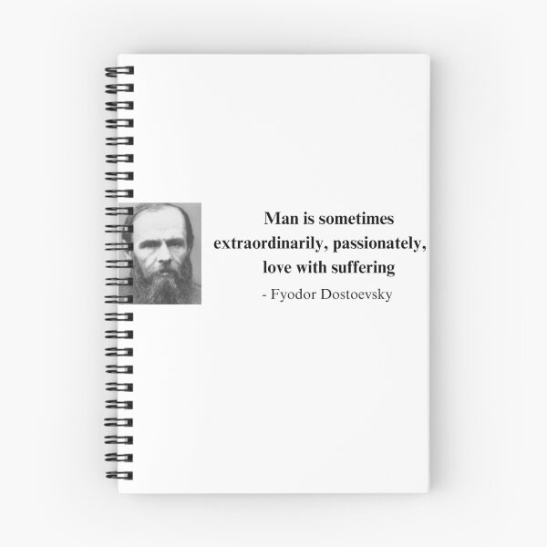 Item preview, In Love With Suffering Fyodor Dostoevsky Quote designed and sold by freestatetees.