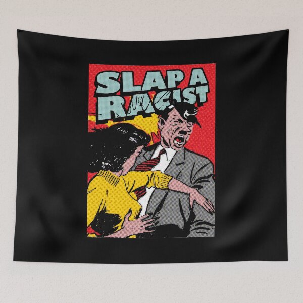 Item preview, Slap a racist designed and sold by remerasnerdas.