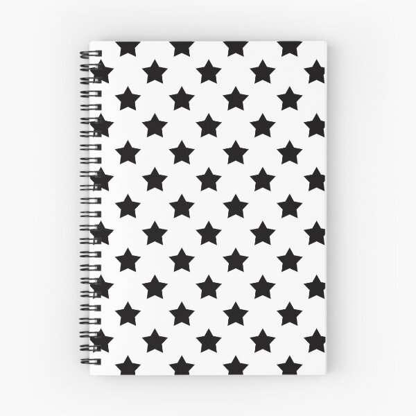 Item preview, Black Stars White Background Pattern Design designed and sold by PatternTitan.
