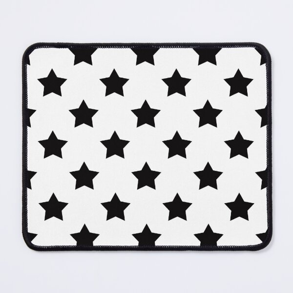 Item preview, Black Stars White Background Pattern Design designed and sold by PatternTitan.
