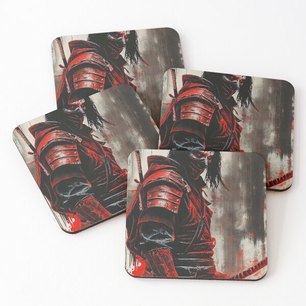 Item preview, Evil Red Samurai Warrior designed and sold by ByteyCreatives.