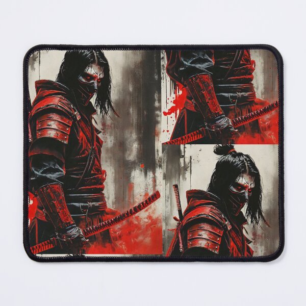 Item preview, Evil Red Samurai Warrior designed and sold by ByteyCreatives.