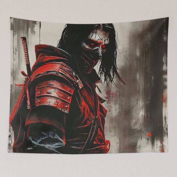 Item preview, Evil Red Samurai Warrior designed and sold by ByteyCreatives.