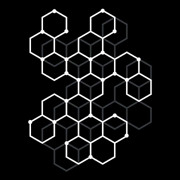 Artwork thumbnail, Hexagon Pattern by ScienceCorner