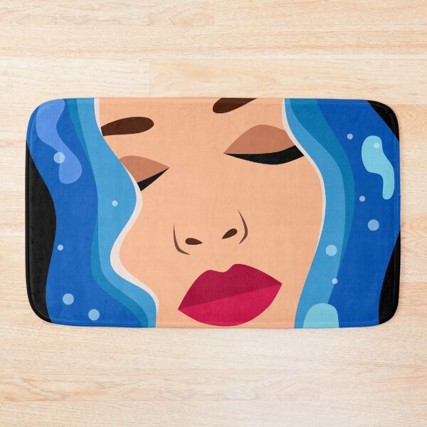 Item preview, Floating Woman Face in Blue Water designed and sold by ArtNoveltee.