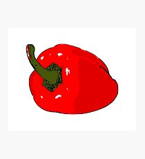 Red bell pepper Photographic Print
