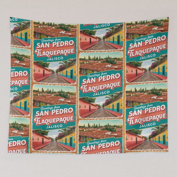 Item preview, San Pedro Tlaquepaque Jalisco Mexico Magic Town Postcard Vintage Travel designed and sold by TravelPostcardGems.