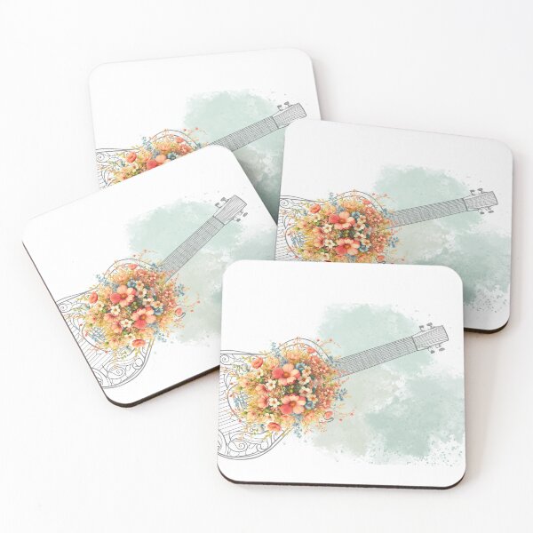 Item preview, 기타와 꽃 designed and sold by CarpeDiem70.