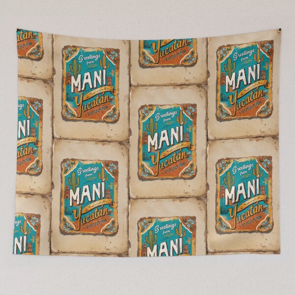 Item preview, Mani Yucatan Mexico Magic Town Postcard Vintage Travel designed and sold by TravelPostcardGems.