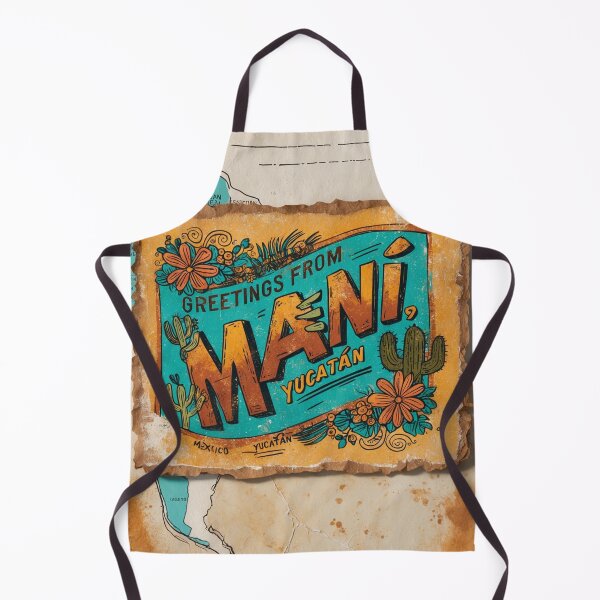 Item preview, Mani Yucatan Mexico Magic Town Postcard Vintage Travel designed and sold by TravelPostcardGems.