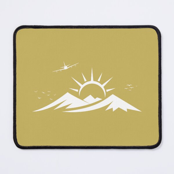 Item preview, Airplane Over Mountains, funny cool aviator designed and sold by artprintschabab.