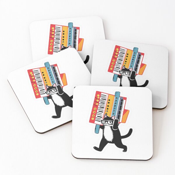 Item preview, synthesizer cat meow | VINTAGE ANALOG |  designed and sold by RedCircleArt.
