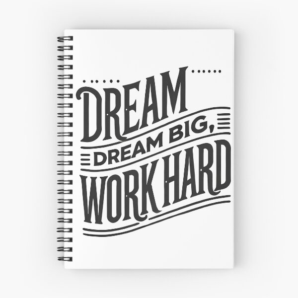 Item preview, Dream Big Work Hard Inspirational Typography Design designed and sold by Abdulra7man369.
