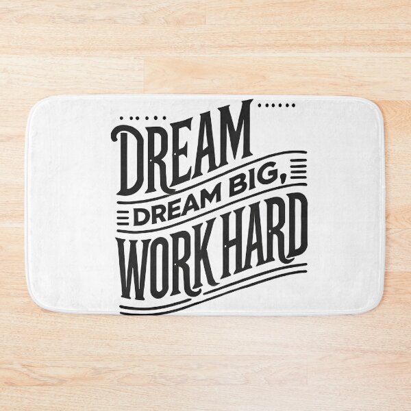 Item preview, Dream Big Work Hard Inspirational Typography Design designed and sold by Abdulra7man369.