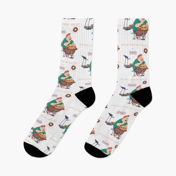 Item preview, Cubby man eating hamburger and avoiding GYM designed and sold by OooPstudio.