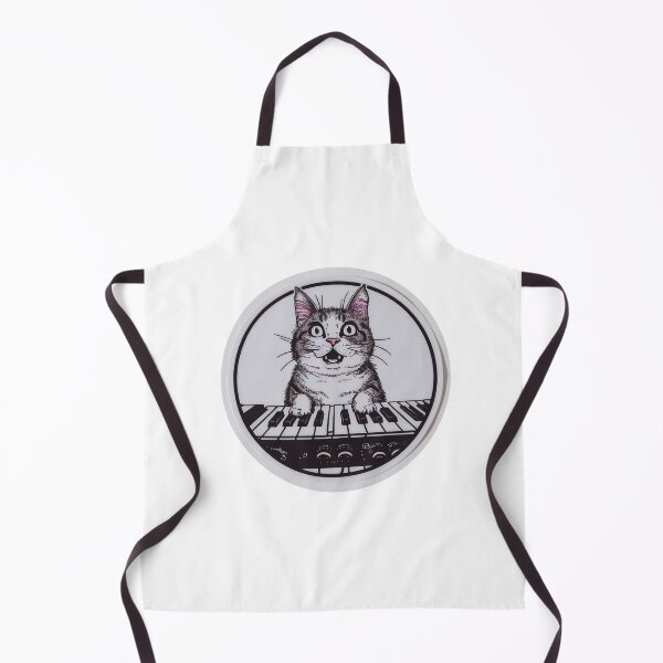 Item preview, synthesizer cat meow | VINTAGE ANALOG | designed and sold by RedCircleArt.