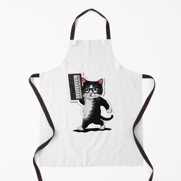 Item preview, synthesizer cat meow | VINTAGE ANALOG | designed and sold by RedCircleArt.