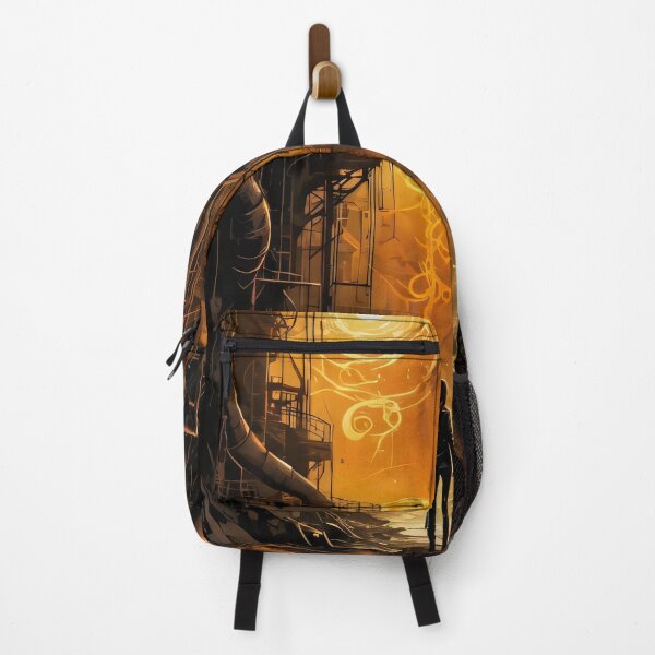 Item preview, Lonely Dystopian Traveler in a Sci-Fi World designed and sold by ByteyCreatives.