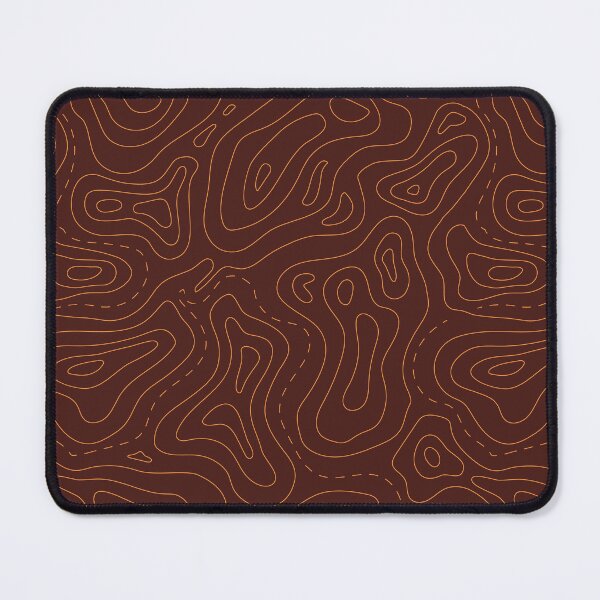 Item preview, Seamless Topographic Map Pattern Design in brown colors  designed and sold by Melissa Plugge-Dekker.