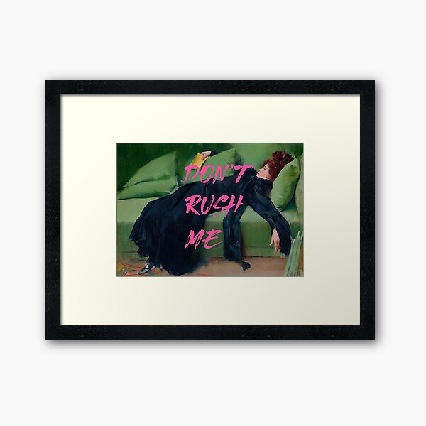Item preview, Don't Rush Me, Decadent Girl, Altered Vintage Art designed and sold by vintagevivian.