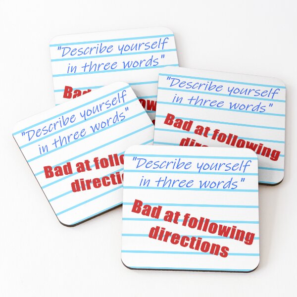 Item preview, When You Describe Yourself Wrong designed and sold by nerd-proverbs.