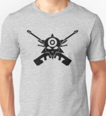 Halo Sniper Rifle Cross and Headshot Medal Unisex T-Shirt